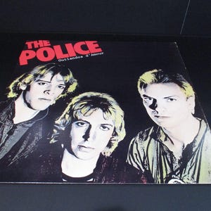 Vintage 1979 The Police Vinyl LP - Outlandos d&#39;Amour, Red Lettering
