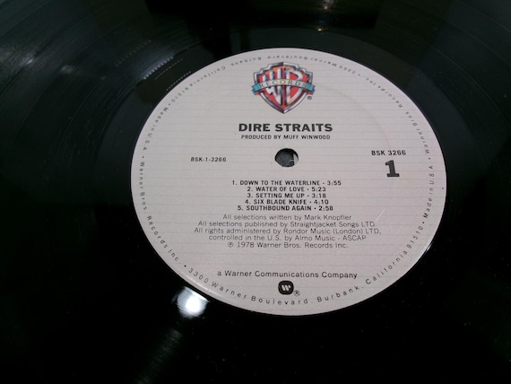 1981 Vinyl LP Record Dire Straits Self Titled EX