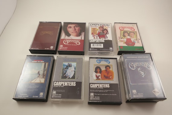 Vintage 1980's Carpenters Cassette Tapes Excellent Condition The Singles 69-73 Voices of the Heart Yesterday Once More Sold Individually