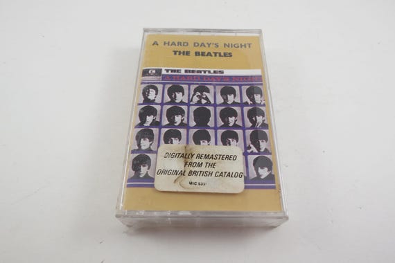 Vintage 1987 Cassette Tape The Beatles A Hard Day's Night Original Motion Picture Soundtrack MINT Condition Still Factory Sealed Hype Stick