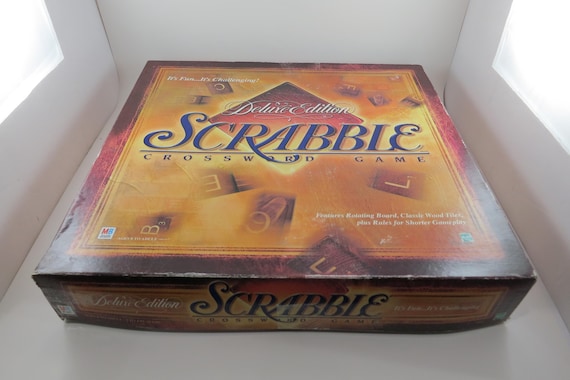 Vintage 2001 Scrabble Deluxe Collector's Edition: Rotating Board Game - Complete