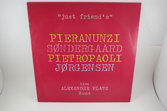 Vintage 1989 Vinyl LP Jazz Record, Pieranunzi, Just Friends