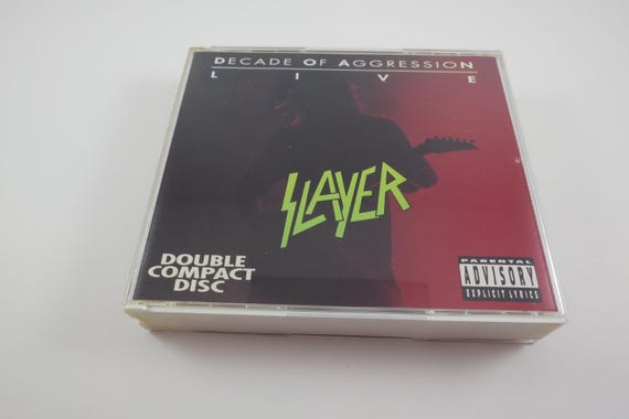 Vintage 1993 CD Decade of Aggression Live Slayer 2 CD Set in Double Case with Booklet