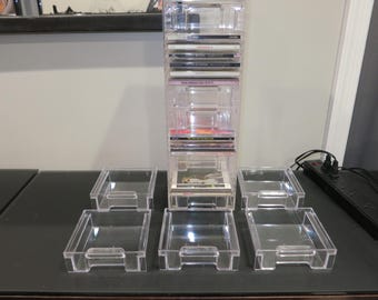 US Acrylic CD Holder with Pull Out Drawers - Horizontal or Vertical
