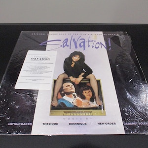 Vintage 1988 Salvation! Vinyl LP Soundtrack - New Order, Cabaret Voltaire