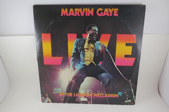 Vintage Marvin Gaye Live at London Palladium Vinyl LP - 1977 Tamla Records