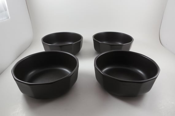 Vintage Pfaltzgraff Cocoa Brown Soup Bowls - Set of 4