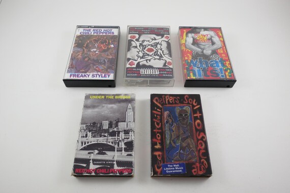 Vintage 1980's/90's Red Hot Chili Peppers Cassette Tapes Excellent Condition Blood Sugar Sex Magik Greatest What Hits Sold Individually