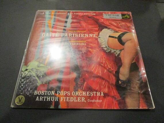 Scarce 1954 Vinyl LP Record Offenbach Gaite Parisienne Boston Pops Orchestra Arthur Fiedler Japanese Pressing 72155