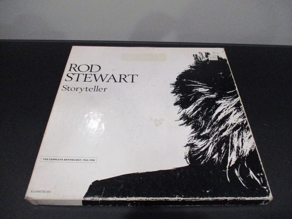 Vintage 1989 Cassette Box Set Storyteller Rod Stewart Four Tape Set Excellent Condition with Original Book 56673