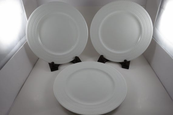 Three Vintage Mikasa Nellie Bone China 11 Inch Dinner Plates EUC