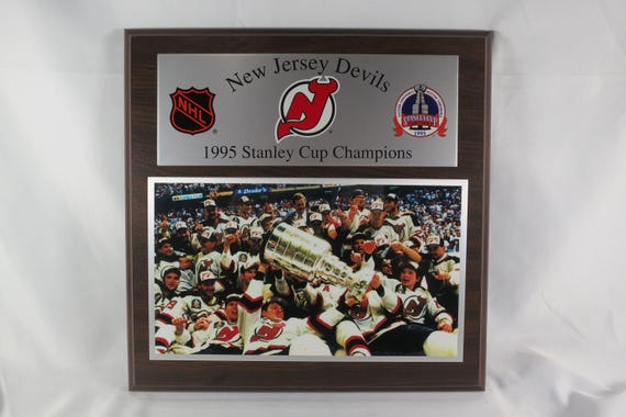 New Jersey Devils 1995 Stanley Cup Champions Wall Plaque 12x12 Man Cave