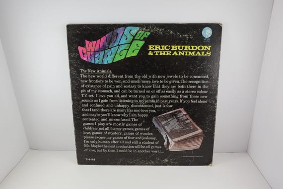 Vintage 1967 Vinyl LP Record Winds of Change Eric Burdon & The Animals Excellent Condition 70946