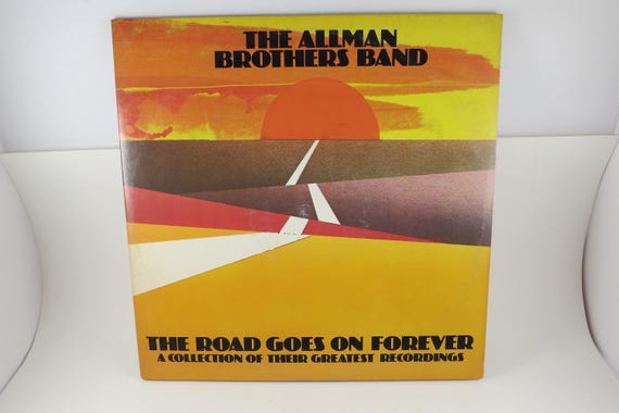 Vintage 1975 Allman Brothers Vinyl LP, The Road Goes On Forever