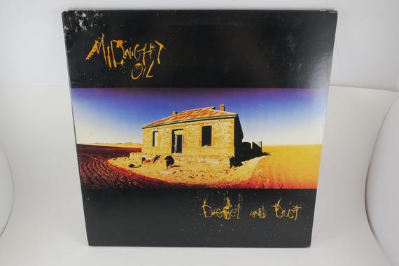 Vintage 1987 LP Record Midnight Oil Diesel and Dust