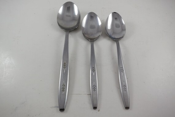 Ekco Eterna Stainless Steel Spoon Set: Soup & Serving Spoons