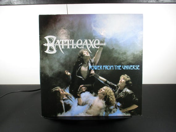 Vintage 1984 Vinyl LP Heavy Metal Record Power From The Universe Battleaxe Excellent Plus Condition 69469