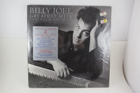 Vintage 1985 Billy Joel Greatest Hits Vol. 1 & 2 Vinyl LP, Shrink Wrapped