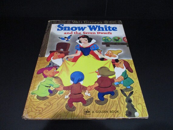 Vintage 1977 Big Golden Book Snow White and the Seven Dwarfs 38th Printing Illustrated Very Good Condition