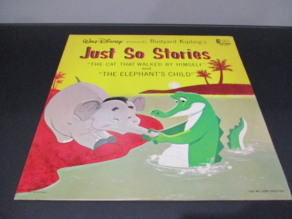 Vintage 1964 Vinyl LP Record Just So Stories Walt Disney Rudyard Kipling Excellent Condition 63015