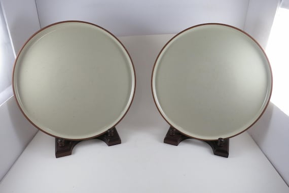 Pair of Mora Ceramics Hit Pause Speckled Creme 10 3/4 Inch Dinner Plates