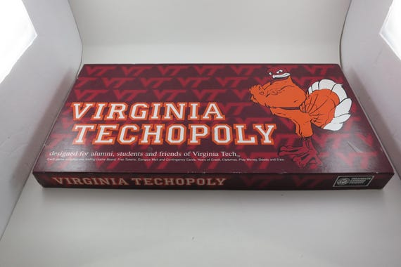 Virginia Techopoly Board Game: 2002 VT Hokies Edition