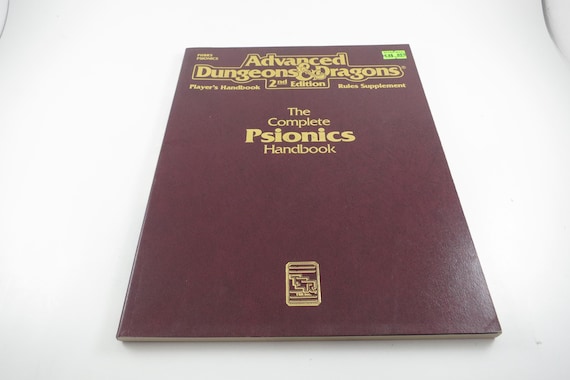 1991 TSR Advanced Dungeons & Dragons 2nd Edition Complete Psionics Handbook