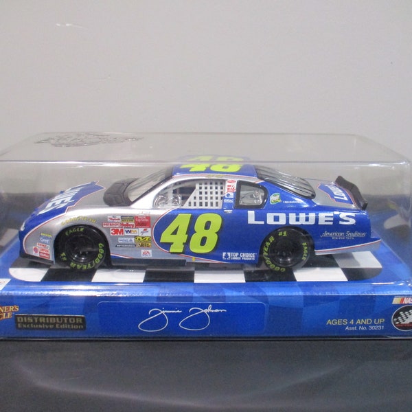 Vintage 2002 Winners Circe by Action Collectibles Lowes Chevrolet Monte Carlo #48 Jimmie Johnson New In Original Box Great Gift