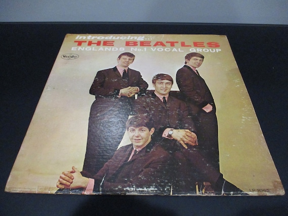 Vintage 1964 Vinyl LP Record Introducing the Beatles Vee Jay Records Authentic Original Excellent Condition Vee Jay Plain Label 66321