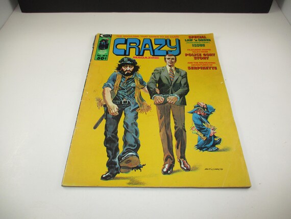 Vintage December 1974 Crazy Magazine Comic Book No 8 Very Good Condition