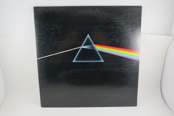 Vintage 1973 Pink Floyd Dark Side of The Moon Vinyl LP, Original Posters & Stickers
