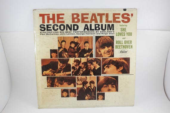 Vintage 1965 Beatles Second Album LP - Mono Pressing