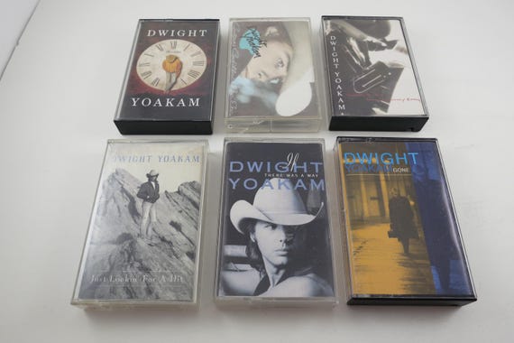 Vintage 1990's Dwight Yoakam Cassette Tapes This Time Guitars Cadillacs Etc Etc Gone If There Was A Way Sold Individually