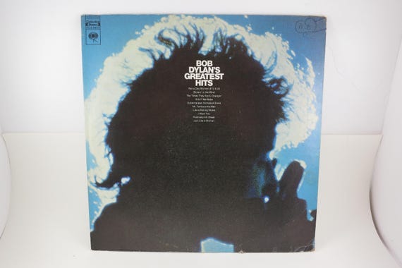 Vintage Bob Dylan's Greatest Hits Vinyl LP Record - 1972 EX