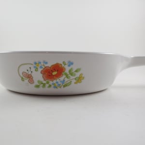 Vintage Corning Ware Wildflower Skillet - 6.5 Inch Manuette P-83-B