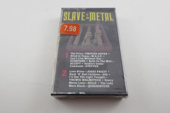 Vintage 1986 Metal Rock Compilation Cassette Tape: Twisted Sister, WASP, Scorpions SEALED