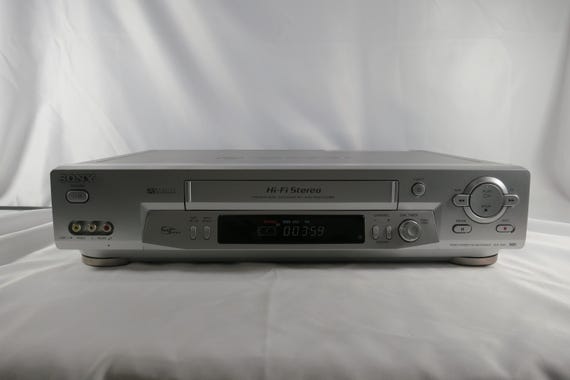 Sony SLV-N81 Hi-Fi Stereo VCR Plus, Blue Display Video Cassette Recorder