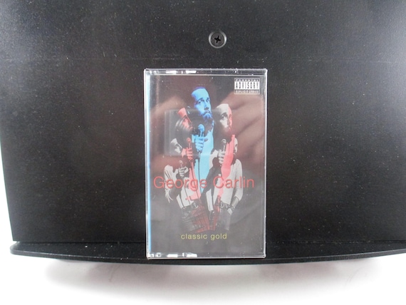 Vintage 1992 Cassette Tape Set Classic Gold George Carlin Comedy 2 Tape Set Mint Condition Still Factory Sealed