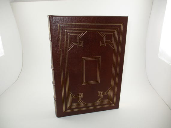 Vintage 1980 Hardcover Book The Life and Opinions of Tristram Shandy by Laurence Sterne  Leather Bound Easton Press Like New Condition