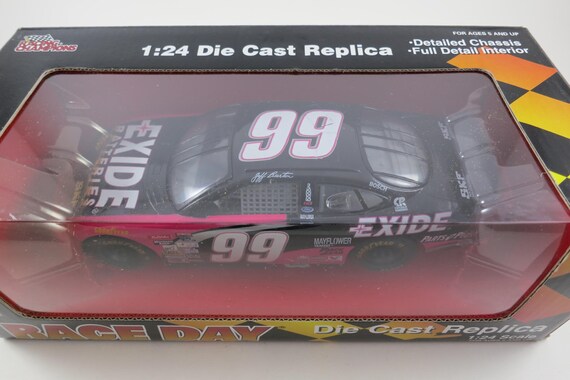 1998 Racing Champions 1:24 Scale Nascar Diecast Race Day #99 Jeff Burton Exide Batteries Ford Taurus New In Original Box