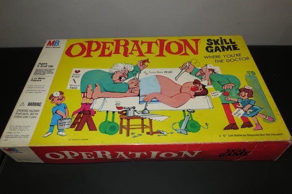 Vintage 1976 Milton Bradley Operation Skill Game Complete Board Game