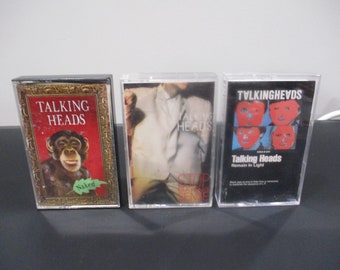 Vintage 1980's Talking Heads Cassette Tapes Remain In Light Naked 77 Stop Marking Sense More Songs About Sold Individually