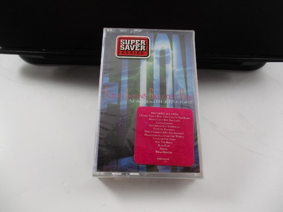 Vintage 1987 Cassette Tape Elton John Greatest Hits Volume III MINT Condition Still Factory Sealed