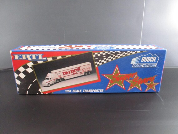 Vintage 1993 Ertl White Rose Collectibles 1:64 Scale Diecast Nascar Hauler NIB BGN Series Kenny Wallace Dirt Devil No 36 Limited Edition