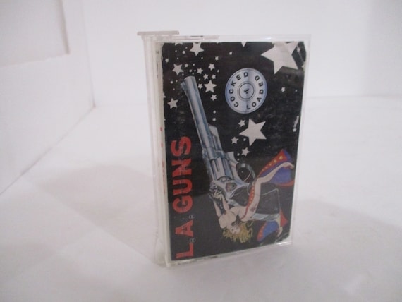 Vintage 1989 CASSETTE TAPE LA Guns Cocked & Loaded Excellent Condition Dolby Hx Pro