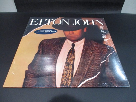 Vintage 1984 Vinyl LP Record Elton John Breaking Hearts MINT Condition Still Factory Sealed 67443