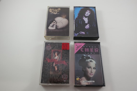 Vintage 1990's Cher Cassette Tapes Heart of Stone Gypsy Greatest Hits If I Could Turn Back Time I Got You Babe Sold Individually