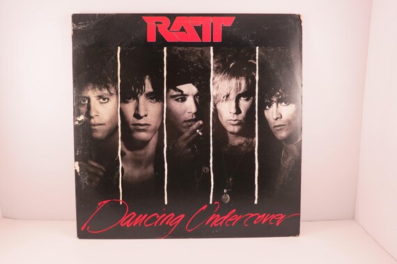 Vintage 1986 Vinyl LP Record Dancing Undercover Ratt Heavy Metal Near Mint Condition 70934