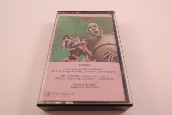 Vintage 1977 Cassette Tape Queen News of the World Excellent Condition Original 1977 RCA Club Pressing HTF