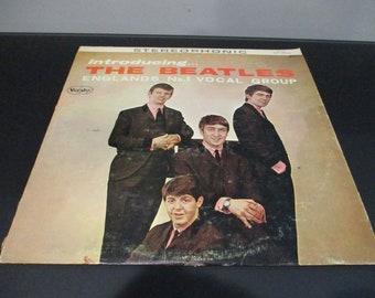 Vintage 1965 Vinyl LP Record Introducing the Beatles Vee Jay Records Non Authentic Excellent Condition 66412